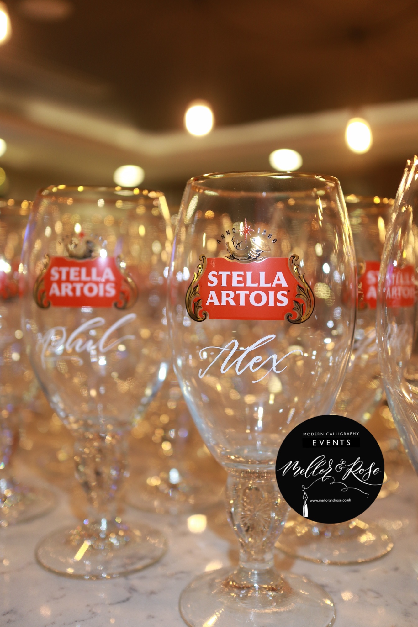Polly Mellor Calligraphy Live Personalisation Stella Artois Budweiser Manchester Polly Mellor Calligraphy Live Personalisation Stella Artois Budweiser Manchester
