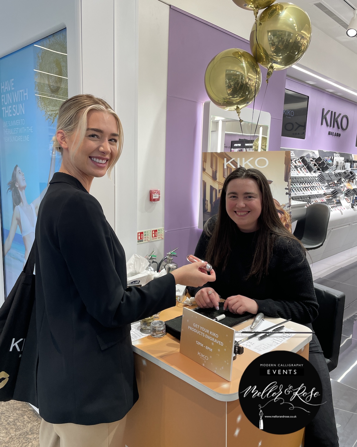 Polly Mellor KIKO Milano Calligraphy Engraving Personalisation Polly Mellor KIKO Milano Calligraphy Engraving Personalisation